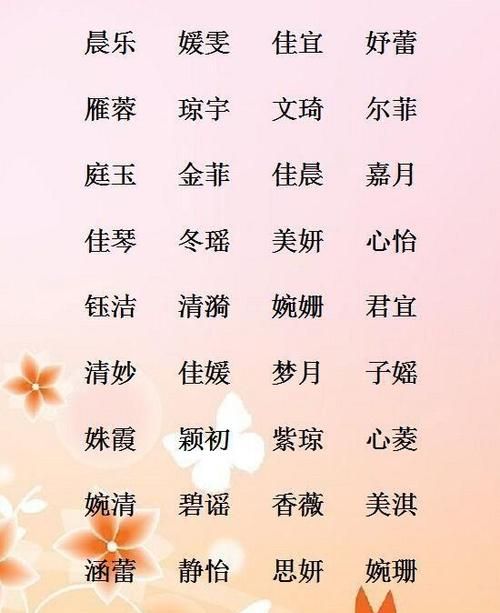 名字女性,好听的女生名字有哪些后两个字图2