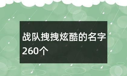 两个字的战队名字,cf战队名字要霸气两个字图4