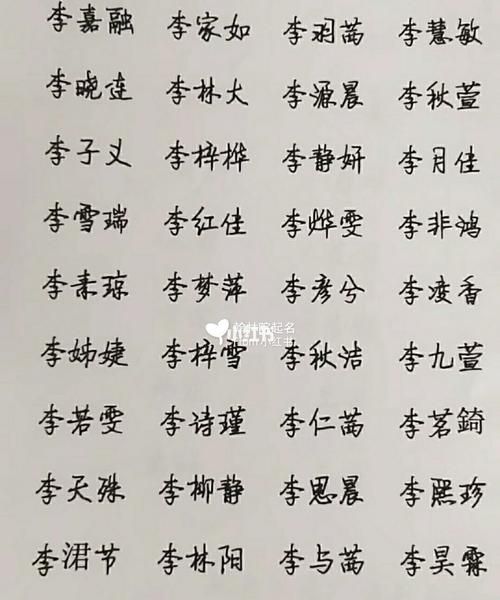 李名字大全女孩洋气,姓李的女孩名字大全唯美的 三个字图4