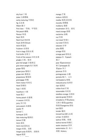 各个水果的英文名称,各种水果的英文名称大全图4