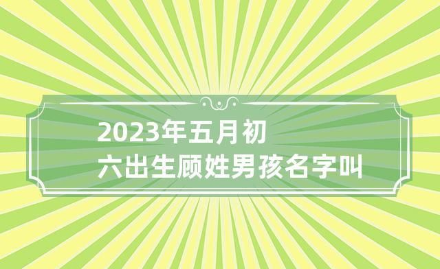 顾字的名字有哪些,姓顾的男孩名字霸道总裁图1