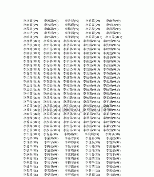 李名字大全女孩洋气,姓李的女孩名字大全唯美的 三个字